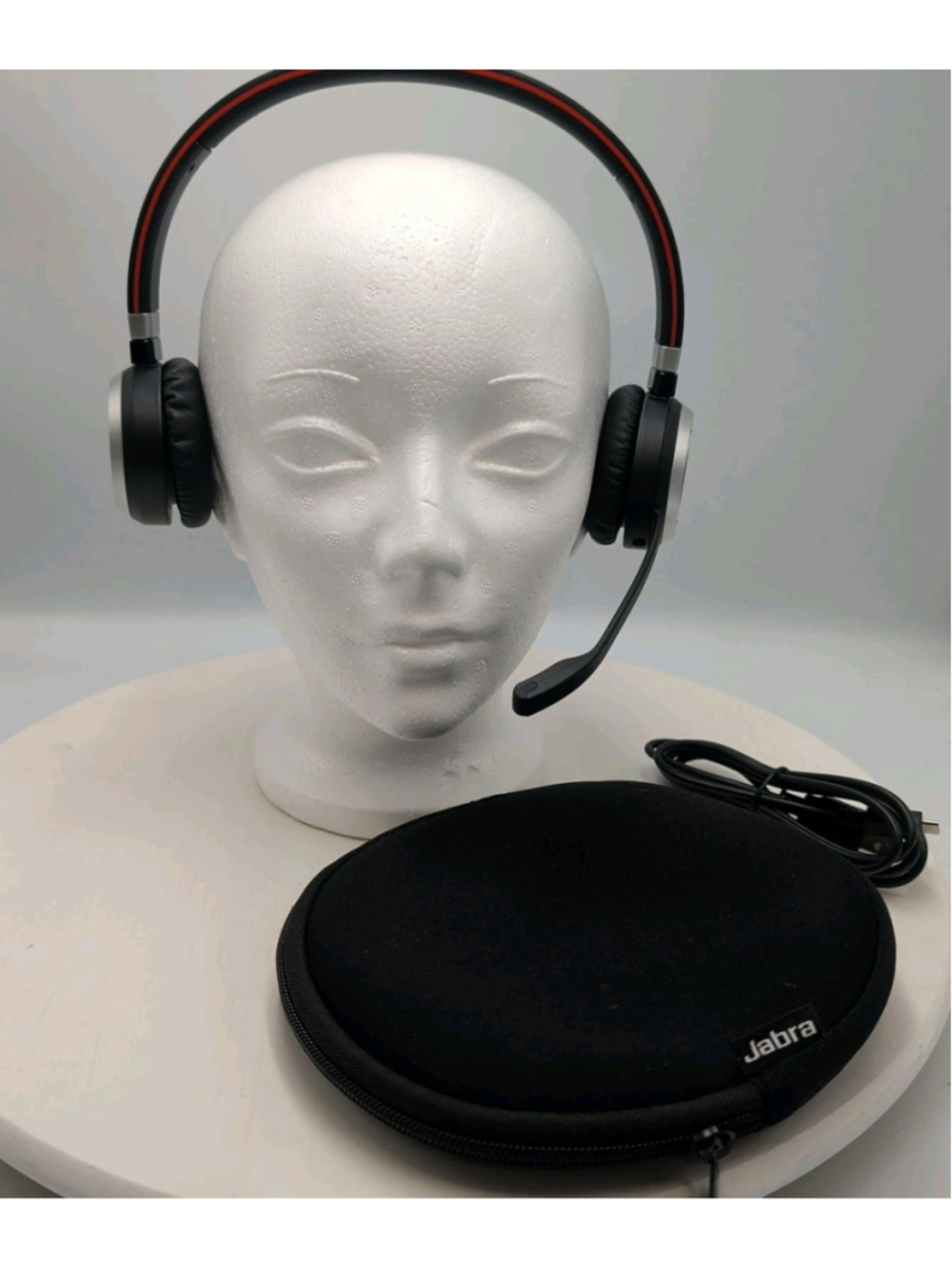Jabra Evolve 65 HSC018W MS Stereo Wireless Bluetooth Headset w/ Cable